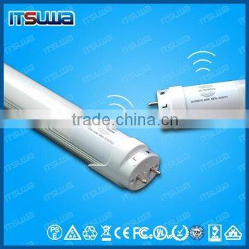 New technology T8 led tube light CE ROHS PIR Motion Sensor T8 LED Tube 86-265v/ac for Car Parking Lots