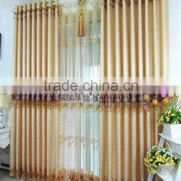 Hot Sale Embroidered Curtain Fabric for Window Living Room Curtain Fabric photo-4