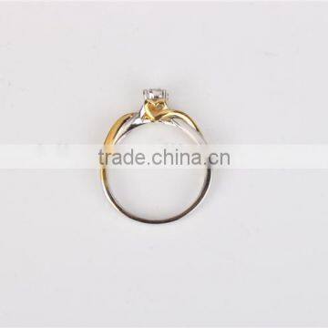 Latest Plated Gold Rings Design for Woman Fashion Wedding Ring With Cubic Zirconia or Diamond Ring photo-3