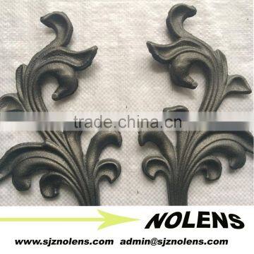 wrought steel leaves for stair fence railings