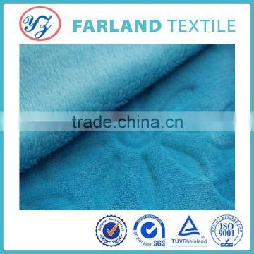 finished rod blankets wholesale 100%polyester double side flannel fabric