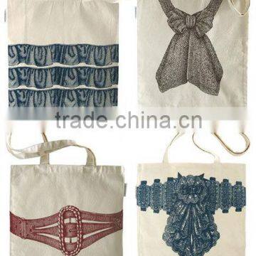 2016 Vintage Embellished Canvas Tote