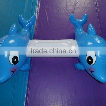 inflatable kids play dolphine rider and toy