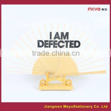 2015 Sales Advertising Gift Customized Wooden Folding Hand Fan photo-2