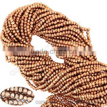 copper pyrite beads,natural stone 3-4mm rondelle faceted gemstone beads strands,wholesale beads gemstone