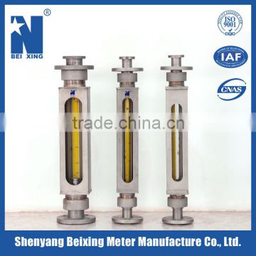 Glass tube flow meter with stainless steel,rotameter