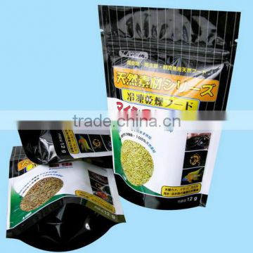 Professional Gravure Printing Stand Up Zipper Bag for Fish Food