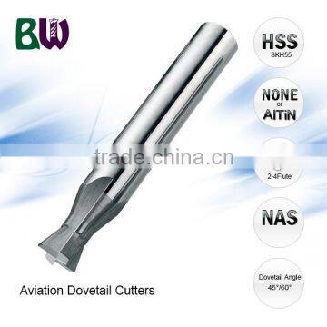 HSS Material Dovetail Slot Milling Cutter For Aerospace Industry