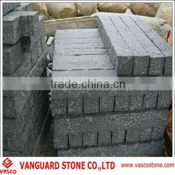 Grey granite stone railing
