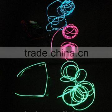 2015 best selling el wire fine blue electroluminescent wire for Christmas festival decoration in China