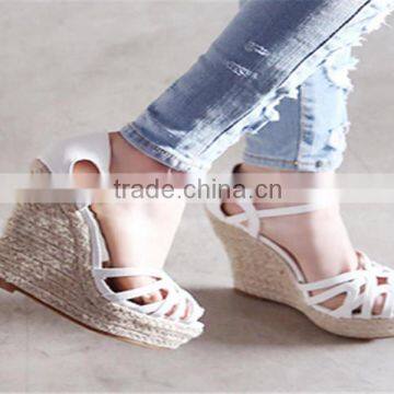 leather shoes women wholesale women shoes 2015 Brand new large size wedge shoes for women