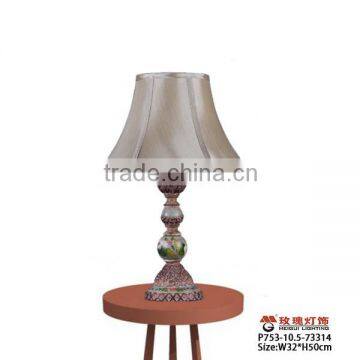 antique bedside resin table lamp