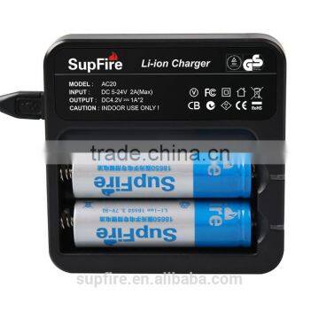 SupFire Intelligent double 18650 battery charger