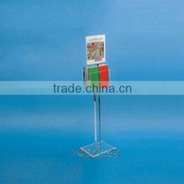 Manufacturer Brochure Holder Floor Stand, Factory Direct Magazine Display Shelf photo-5