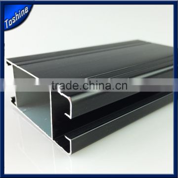 black anodized extruded aluminum profile 6063