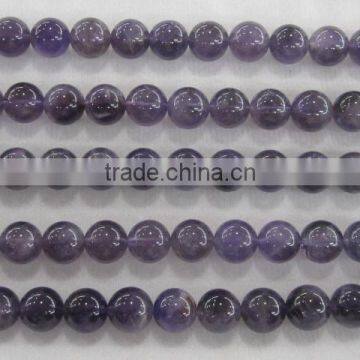 hierarchical hot sale natural amethyst round beads strand