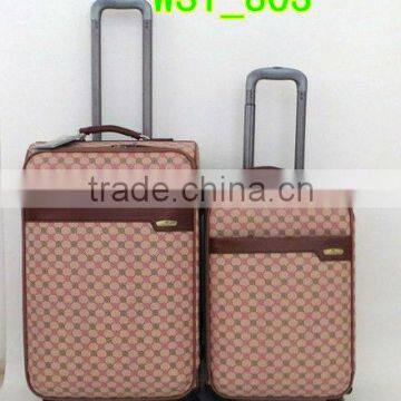 2013 top design newest carry-on 4 wheels PU trolly luggage