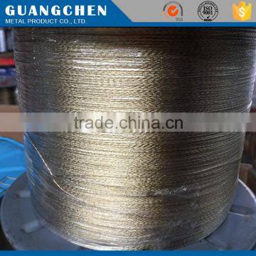 electroplate cooper wire rope diameter 1.0MM