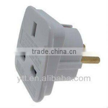 UK to European 2-pin EU France Germany Italy Spain Greece Travel Adaptor/Plug Converter