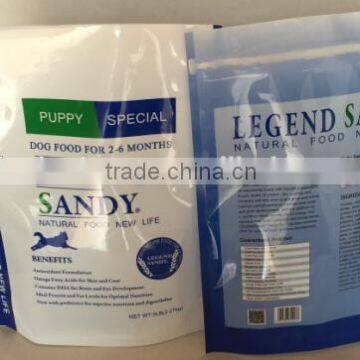 Standing Up Plastic Pet Food Packaging Bags With Pocket Zip photo-3