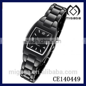 2014 new design fashion men's ceramic watch* black ceramic watch for men