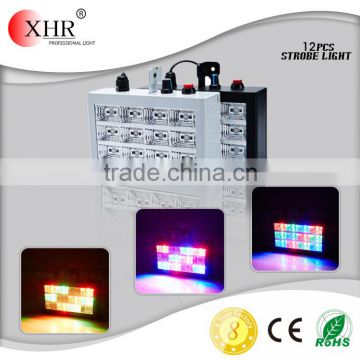 Mini 12pcs RGB 3in1 Disco Party Light/LED Strobe Light Stage LED Lighting