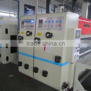 Semi Automatic Corrugated Carton Flexo 4 Colors Printing Slotting Die Cutting Machine photo-2