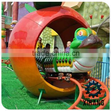 Attractive and Amazing Electrical Kids Mini Roller Coaster Rides Electric Worm Train for Sale