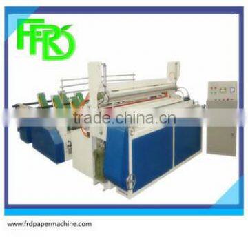 Automatic toilet paper rewinding machine