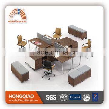 (MFC)PT-07 for 4 persons high quality metal and wood workstation