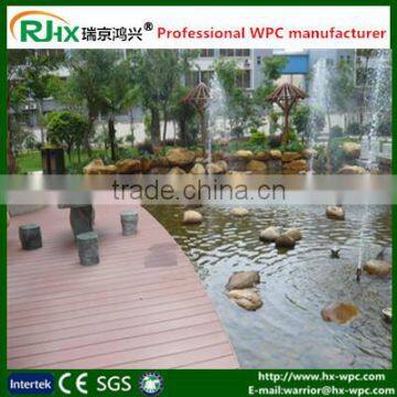 Solid composite decking floor/solid wooden flooring/swimming pool decking wood floor