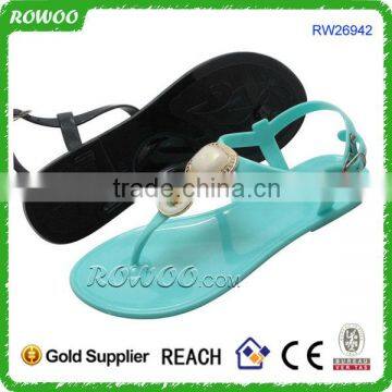 Fashion Turq customize Jelly flip flops