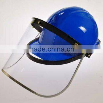 2016 hot selling face shield safety PC/PVC plastic face shield visor matched helmet with CE standard face shield manufacturer