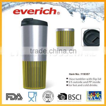 Fashion coffee empty stainless steel mug