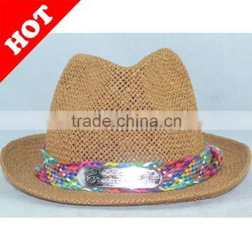 custom fashion mexican wide brim straw hat for women