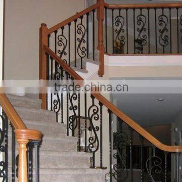 modern wrought iron stair handrails