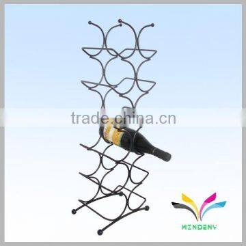 Home Storage Good Quality Floor Stand Metal Wine Rack for Bottled Wine photo-3