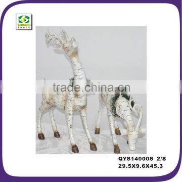 Large outdoor christmas white reindeer decorations&gift