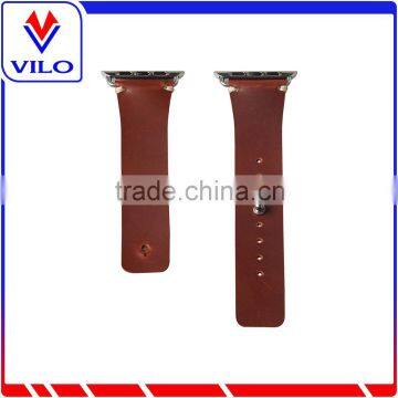 For Apple Watch Genuine Leather Original Watch Band With Connection Adapter Clip photo-2