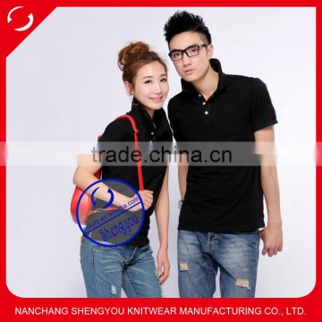 custom 100 cotton couple polo shirt for lovers