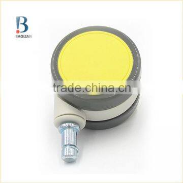 China Popular 65mm Yellow Nylon 360 Swivel Medical Caster photo-6