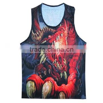 Loose custom crop tank top cheap men stringer tank top yoga wear