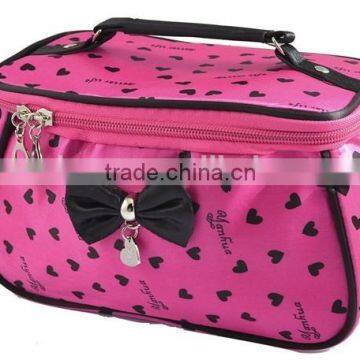Fashion Girls Satin Makeup Bags/girls Overnight Bags Shenzhen Factory photo-2