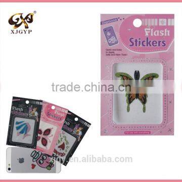 glitter epoxy dome sticker