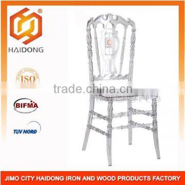 China Popular Clear Resin Royal Chair in Wedding