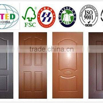 Melamine face HDF molded door Skin Good Price