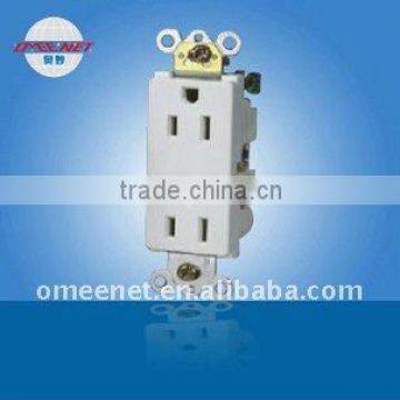 Decorarive Duplex Wall Socket Receptacle 2 Outlets