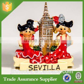 Personal Custom Sevilia Tourist Souvenir Resin 3D Fridge Magnet