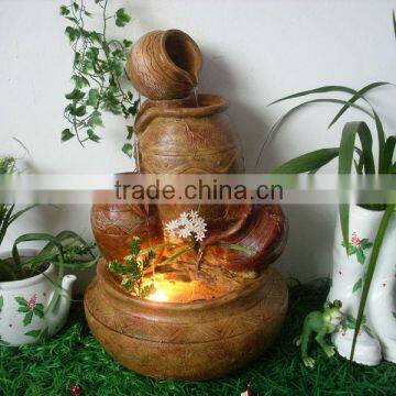 2014Resin new style modern water fountain