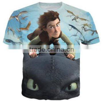 softextile t shirt printing fashion mens tee shirts 3d back print t shirt